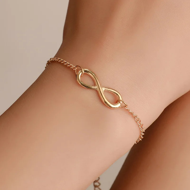 Pulsera delgada infinito