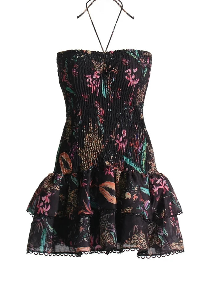 Vestido Corto flores