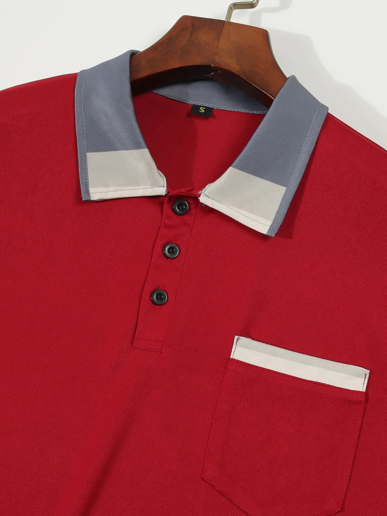 American polo shirt with pocket.