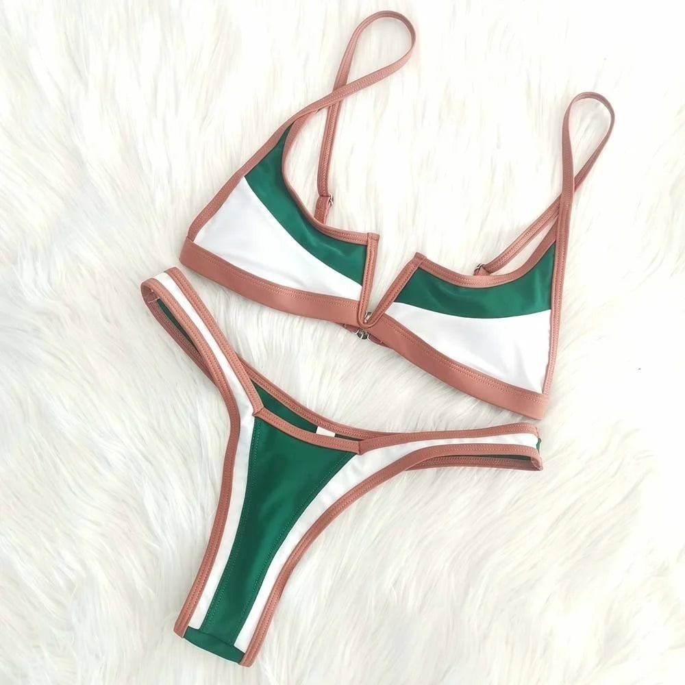 Bikini Brasileño,  Colores Contrastantes