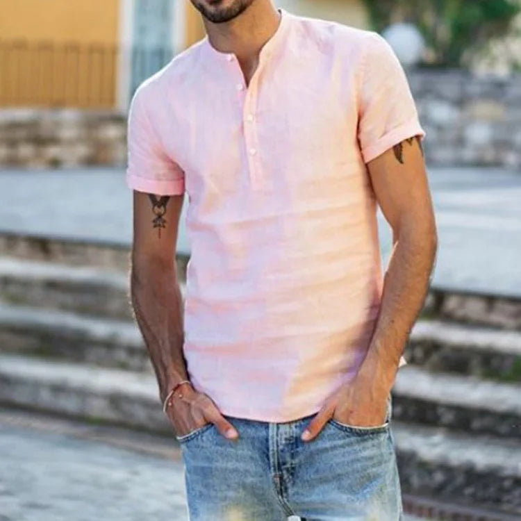 Short sleeve cotton shirt