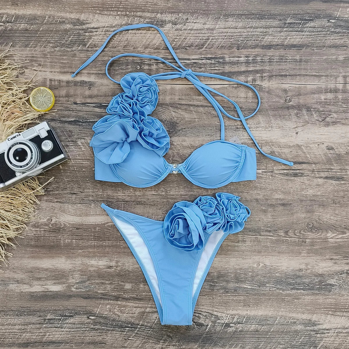 Bikini Floral cintura Baja